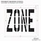 Rae Pavement Stencil, Message, Zone, 36 in Character Height, Highway Gothic Font, Polyethylene, Clear STL-116-73624 - alternate 2