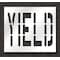 Rae Pavement Stencil, Message, Yield, 36 in Character Height, Highway Gothic Font, Polyethylene, Clear STL-116-73626 - alternate 1