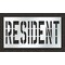 Rae Pavement Stencil, Message, Resident, 36 in Character Height, Highway Gothic Font, Polyethylene STL-116-73630 - alternate 1