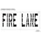 Rae Pavement Stencil, Message, Fire Lane, 36 in Character Height, Highway Gothic Font, Polyethylene STL-116-73631 - alternate 2