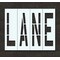 Rae Pavement Stencil, Message, Lane, 48 in Character Height, Highway Gothic Font, Polyethylene, Clear STL-116-74802 - alternate 1