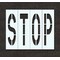 Rae Pavement Stencil, Message, Stop, 48 in Character Height, Highway Gothic Font, Polyethylene, Clear STL-116-74803 - alternate 1