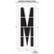 Rae Airport Pavement Stencil, Letter, 108 in Character Height, Highway Gothic Font, Polyethylene, Clear STL-108-F108M - alternate 2