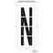 Rae Airport Pavement Stencil, Letter, 108 in Character Height, Highway Gothic Font, Polyethylene, Clear STL-108-F108N - alternate 2