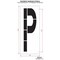 Rae Airport Pavement Stencil, Letter, 108 in Character Height, Highway Gothic Font, Polyethylene, Clear STL-108-F108P - alternate 2