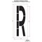 Rae Airport Pavement Stencil, Letter, 108 in Character Height, Highway Gothic Font, Polyethylene, Clear STL-108-F108R - alternate 2