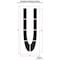 Rae Airport Pavement Stencil, Letter, 108 in Character Height, Highway Gothic Font, Polyethylene, Clear STL-108-F108U - alternate 2