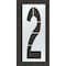 Rae Airport Pavement Stencil, Number, 108 in Character Height, Highway Gothic Font, Polyethylene, Clear STL-108-F1082 - alternate 1