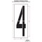 Rae Airport Pavement Stencil, Number, 108 in Character Height, Highway Gothic Font, Polyethylene, Clear STL-108-F1084 - alternate 2