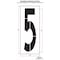 Rae Airport Pavement Stencil, Number, 5, 108 in Character Height, Highway Gothic Font, Polyethylene STL-108-F1085 - alternate 2