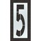 Rae Airport Pavement Stencil, Number, 5, 108 in Character Height, Highway Gothic Font, Polyethylene STL-108-F1085 - alternate 1