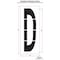 Rae Airport Pavement Stencil, Letter, 108 in Character Height, Highway Gothic Font, Polyethylene, Clear STL-108-F108D - alternate 2