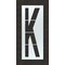 Rae Airport Pavement Stencil, Letter, K, 108 in Character Height, Highway Gothic Font, Polyethylene STL-108-F108K - alternate 1