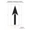 Rae Pavement Stencil, Symbol, Bike Lane Arrow, 72 in Character Height, Not Applicable Font, Clear STL-116-5110 - alternate 2