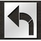 Rae Pavement Stencil, Bike Lane Curved Arrow, STL-116-5115 STL-116-5115 - alternate 1