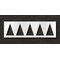 Rae Pavement Stencil, Symbol, Highway Triangle, 18 in Character Height, Not Applicable Font, Clear STL-108-5200 - alternate 1