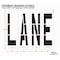 Rae Pavement Stencil, Message, Lane, 96 in Character Height, Highway Gothic Font, Polyethylene, Clear STL-116-79602 - alternate 2