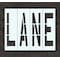 Rae Pavement Stencil, Message, Lane, 96 in Character Height, Highway Gothic Font, Polyethylene, Clear STL-116-79602 - alternate 1