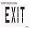 Rae Pavement Stencil, Message, Exit, 96 in Character Height, Highway Gothic Font, Polyethylene, Clear STL-116-79605 - alternate 2