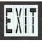 Rae Pavement Stencil, Message, Exit, 96 in Character Height, Highway Gothic Font, Polyethylene, Clear STL-116-79605 - alternate 1