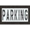 Rae Pavement Stencil, Message, Parking, 96 in Character Height, Highway Gothic Font, Polyethylene STL-116-79622 - alternate 1