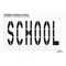 Rae Pavement Stencil, Message, School, 96 in Character Height, Highway Gothic Font, Polyethylene, Clear STL-116-79623 - alternate 2