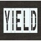 Rae Pavement Stencil, Message, Yield, 96 in Character Height, Highway Gothic Font, Polyethylene, Clear STL-116-79626 - alternate 1
