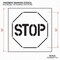 Rae Stencil, Symbol, Stop, 30 in Character Height, Polyethylene, Clear, 1 Pieces STL-116-13001 - alternate 2