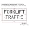 Rae Stencil, Message, Fork Lift Traffic Area, 15 in Character Height, Highway Gothic Font, Polyethylene STL-116-10602 - alternate 2