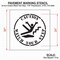 Rae Stencil, Symbol, Caution Watch Your Step, 24 in Character Height, Polyethylene, Clear, 1 Pieces STL-116-12404 - alternate 2