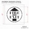 Rae Stencil, Symbol, Fire Exit, 24 in Character Height, Polyethylene, Clear, 1 Pieces STL-116-12406 - alternate 2
