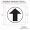 Rae Stencil, Symbol, Straight Arrow, 24 in Character Height, Not Applicable Font, Polyethylene, Clear STL-116-12408 - alternate 2