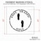 Rae Stencil, Symbol, Foot Traffic Only, 24 in Character Height, Polyethylene, Clear, 1 Pieces STL-116-12411 - alternate 2