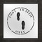 Rae Stencil, Symbol, Foot Traffic Only, 24 in Character Height, Polyethylene, Clear, 1 Pieces STL-116-12411 - alternate 1