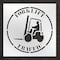 Rae Stencil, Symbol, Forklift Traffic, 42 in Character Height, Polyethylene, Clear, 1 Pieces STL-116-14802 - alternate 1