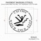 Rae Stencil, Symbol, Caution Watch Your Step, 42 in Character Height, Polyethylene, Clear, 1 Pieces STL-116-14804 - alternate 2