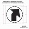 Rae Stencil, Symbol, Angled Arrow, 42 in Character Height, Not Applicable Font, Polyethylene, Clear STL-116-14807 - alternate 2