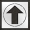 Rae Stencil, Symbol, Straight Arrow, 42 in Character Height, Not Applicable Font, Polyethylene, Clear STL-116-14808 - alternate 1