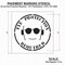 Rae Stencil, Symbol, Eye Protection Required, 42 in Character Height, Polyethylene, Clear, 1 Pieces STL-116-14809 - alternate 2