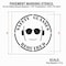 Rae Stencil, Symbol, Safety Glasses Required, 42 in Character Height, Polyethylene, Clear, 1 Pieces STL-116-14810 - alternate 2