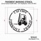Rae Stencil, Symbol, Caution Forklift Traffic, 42 in Character Height, Polyethylene, Clear, 1 Pieces STL-116-14815 - alternate 2