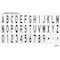 Rae Airport Pavement Stencil, Combination Set, 108 in Character Height, Highway Gothic Font, Clear STL-108-F108KIT - alternate 2