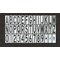 Rae Airport Pavement Stencil, Combination Set, 108 in Character Height, Highway Gothic Font, Clear STL-108-F108KIT - alternate 1