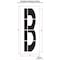 Rae Airport Pavement Stencil, Letter, 108 in Character Height, Highway Gothic Font, Polyethylene, Clear STL-108-F108B - alternate 2