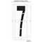 Rae Airport Pavement Stencil, Number, 144 in Character Height, Highway Gothic Font, Clear, 1 Pieces STL-108-F1447 - alternate 2