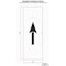 Rae Airport Pavement Stencil, Symbol, Arrow, 70 in Character Height, Low Density Polyethylene (LDPE) STL-108-F144AR - alternate 2