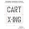 Rae Golf Course Stencil, Message, Cart X-ing, 49 in Character Height, Highway Gothic Font, Clear STL-116-75603 - alternate 2