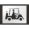 Rae Golf Course Stencil, Symbol, Cart Logo, 16 in Character Height, Highway Gothic Font, Clear, 1 Pieces STL-116-75604 - alternate 1