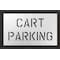 Rae Golf Course Stencil, Message, Cart Parking, 15 in Character Height, Highway Gothic Font, Clear STL-116-75601 - alternate 1