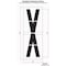Rae Airport Pavement Stencil, Letter, 144 in Character Height, Highway Gothic Font, Clear, 1 Pieces STL-108-F144X - alternate 2